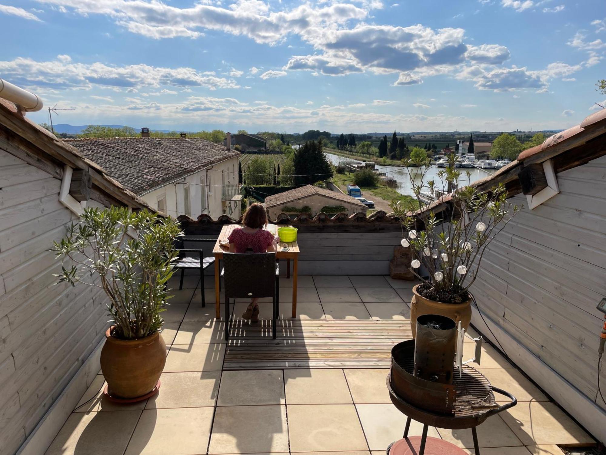 Grosse Ferienwohnung Am Canal Du Midi Mit Dachterrrasse Homps  Exterior foto